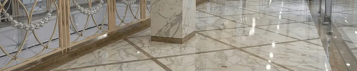 Beautiful marble floor professionally installed in Nashville, TN